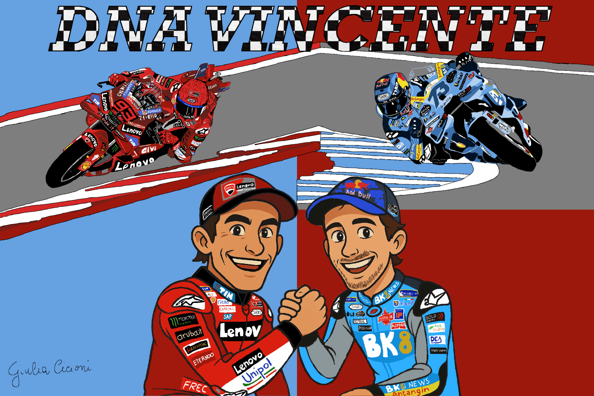 MotoGP Illustration – DNA Vincente